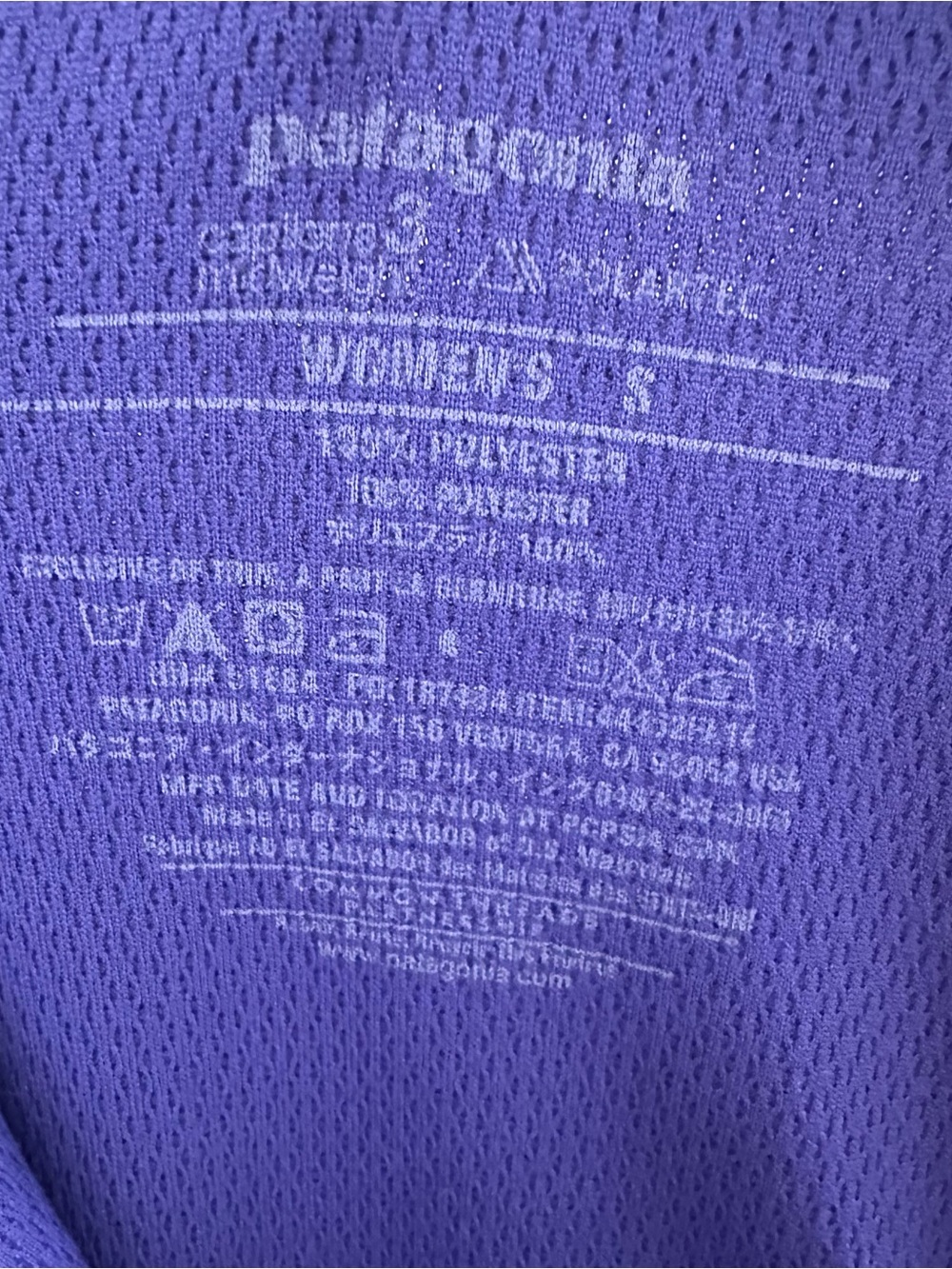 Patagonia 1/4 Zip Pullover Capilene 3 Midweight Polartec Women Small Purple GORP - Picture 3 of 8